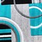 Flash Furniture Turquoise 5' x 5' Geometric Abstract Area Rug KP-RG953-55-TQ-GG - alternate 7